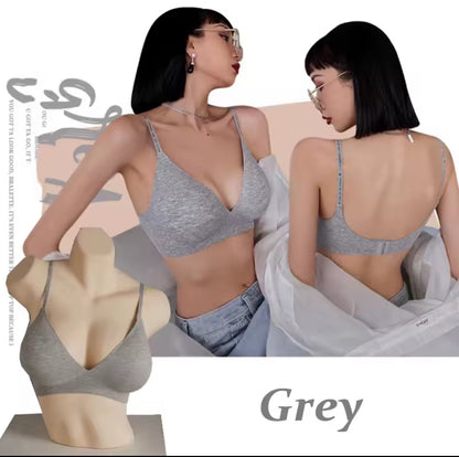Women Sexy Seamless Bras Deep V Neck Bralette Sexy Lingerie Letter Strap Tops Push Up Underwear