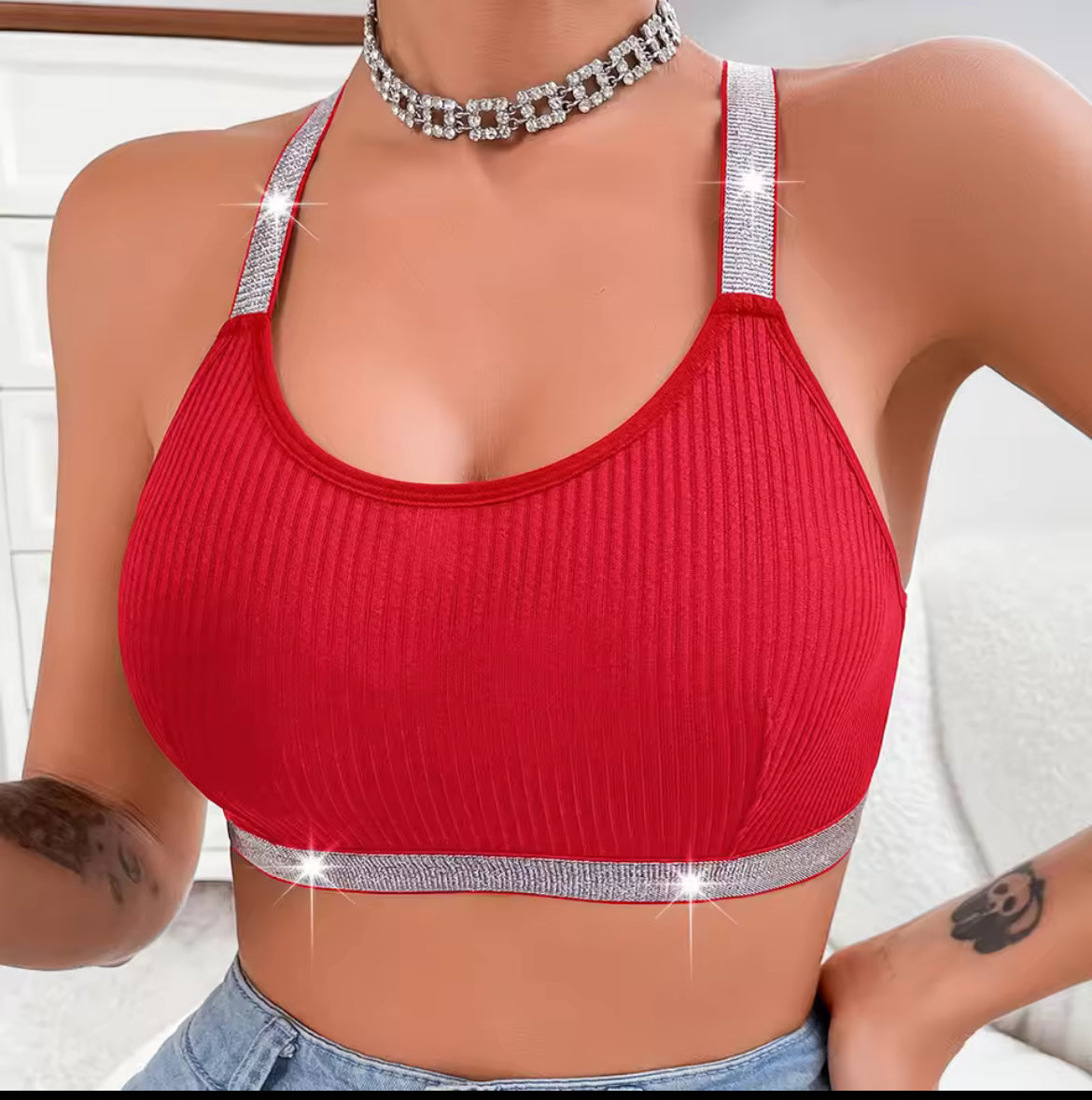 Sexy Ribbed Sportswear Fitness Women Underwear Yoga Tanks Top