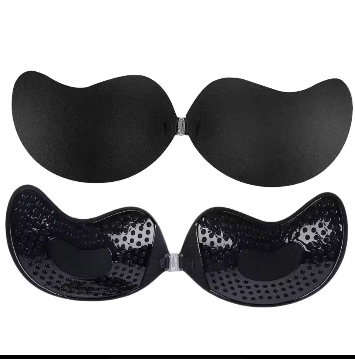 Invisible Push Up Bra for Women Backless Strapless Bra Seamless Front Closure Bralette Underwear Silicone Self-Adhesive Bra Pads